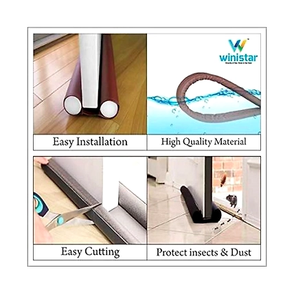 Door Protector- Sound-Proof Reduce Noise Waterproof - Brown (Pack Of 2)-3