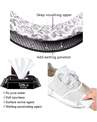 Sneaker &amp; Shoe Cleaner Wipes(1 Packs of 80)-4