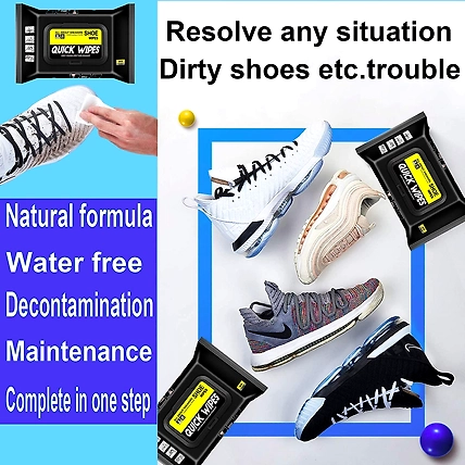 Sneaker &amp; Shoe Cleaner Wipes(1 Packs of 80)-1
