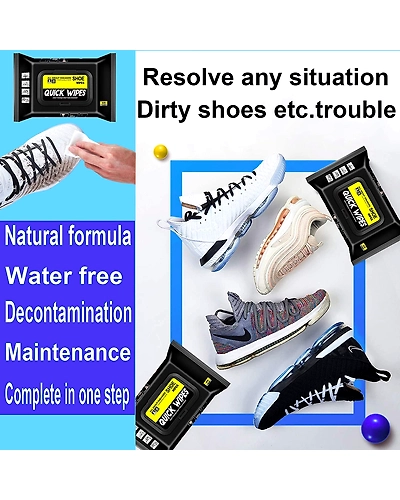 Sneaker &amp; Shoe Cleaner Wipes(1 Packs of 80)-1
