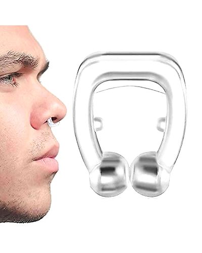 Snore Free Nose Clip | Unisex Stop Snoring Anti Snore Free Sleep Silicone Magnetic Nose Clip | Nose Clip | Anti Snoring device Magnetic Anti Snore Unisex Nose Clip Snoring Stopper - Pack of 1-4