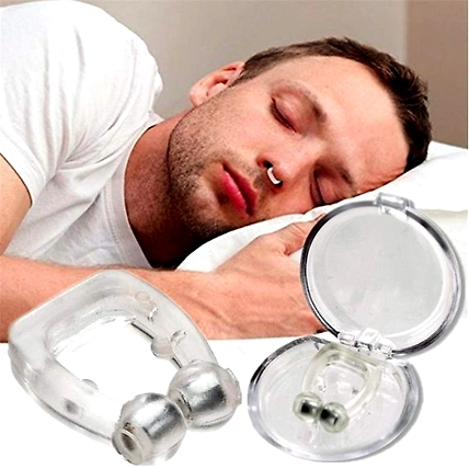 Snore Free Nose Clip | Unisex Stop Snoring Anti Snore Free Sleep Silicone Magnetic Nose Clip | Nose Clip | Anti Snoring device Magnetic Anti Snore Unisex Nose Clip Snoring Stopper - Pack of 1-3