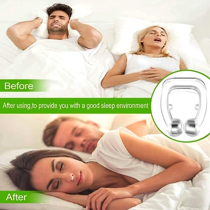 Snore Free Nose Clip | Unisex Stop Snoring Anti Snore Free Sleep Silicone Magnetic Nose Clip | Nose Clip | Anti Snoring device Magnetic Anti Snore Unisex Nose Clip Snoring Stopper - Pack of 1-1