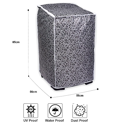 Denzcart Top Loading Washing Machine Cover (Width: 54 cm, Multicolor )-2