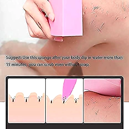Ultra Soft Exfoliating Bath Sponge/ Asian/ Japanese Spa Cellulite Massager/ Dead Skin Remover Sponge For Body (Pack of 1)-4