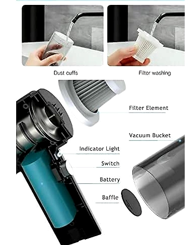 Portable Air Duster Wireless 2 in 1 Vacuum Cleaner for car-1