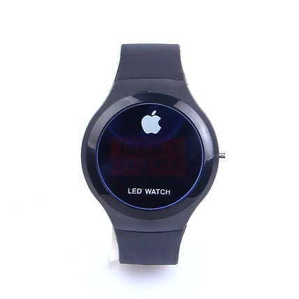 Apple Shape Dial Latest LED Watch Digital Watch- Black-1