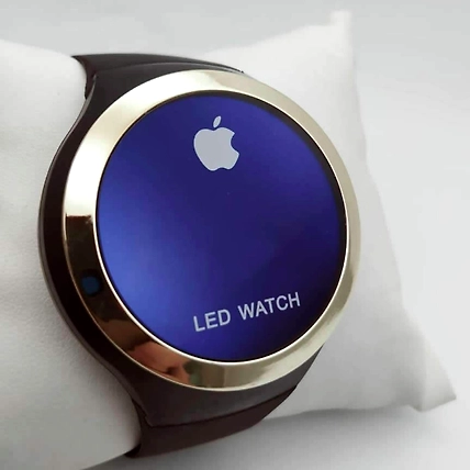 Apple Shape Dial Latest LED Watch Digital Watch- Silver-Apple-watch-Silver