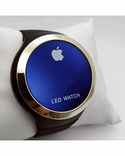Apple Shape Dial Latest LED Watch Digital Watch- Silver-Apple-watch-Silver