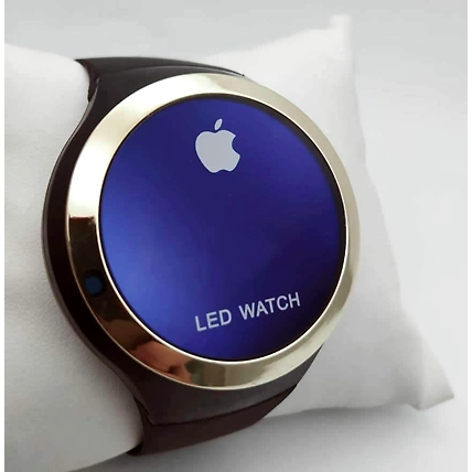 Apple Shape Dial Latest LED Watch Digital Watch- Silver-1