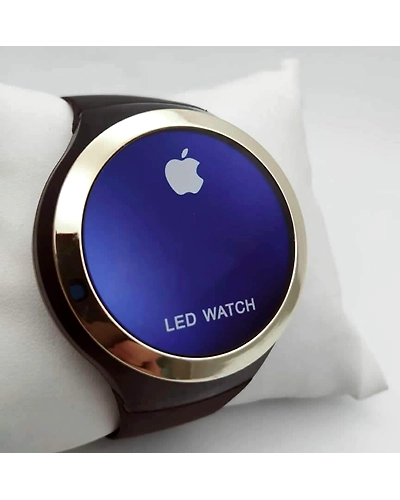 Apple Shape Dial Latest LED Watch Digital Watch- Silver-1