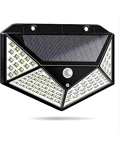 Bright Solar Wireless Security Motion Sensor 100 Led Night Light for Home and Garden ,Outdoors-1