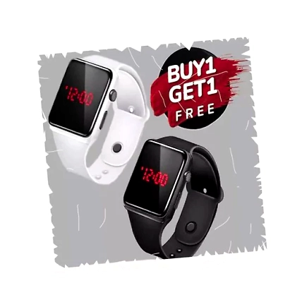 Digital Watch Combo Pack of 2 Buy 1 GET 1 Most Selling Latest Trending Men Women Smart Watch Classy Digital Watch -2-Watch-Combo-1