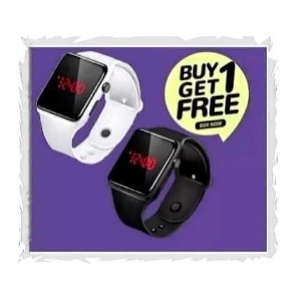 Digital Watch Combo Pack of 2 Buy 1 GET 1 Most Selling Latest Trending Men Women Smart Watch Classy Digital Watch -2-1