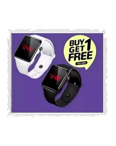 Digital Watch Combo Pack of 2 Buy 1 GET 1 Most Selling Latest Trending Men Women Smart Watch Classy Digital Watch -2-1