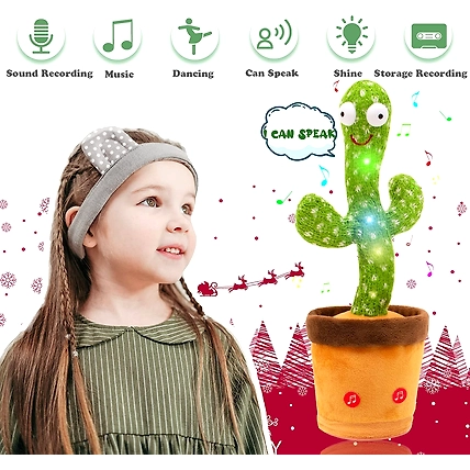 LED Musical Dancing &amp; Mimicry Cactus Toy-4