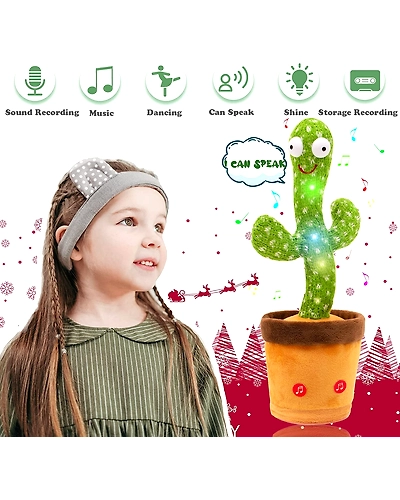 LED Musical Dancing &amp; Mimicry Cactus Toy-4