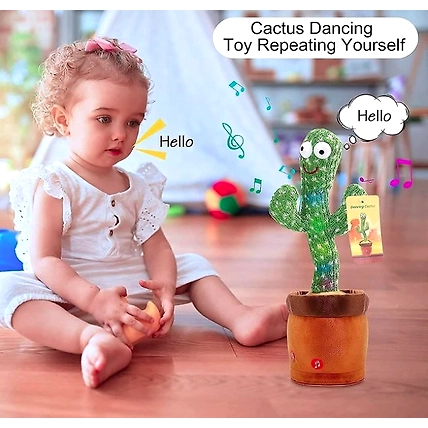 LED Musical Dancing &amp; Mimicry Cactus Toy-3