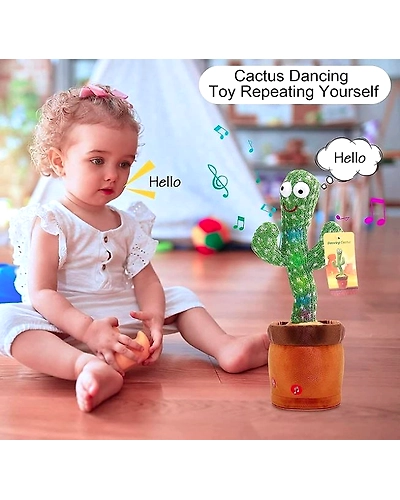 LED Musical Dancing &amp; Mimicry Cactus Toy-3