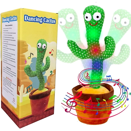 LED Musical Dancing &amp; Mimicry Cactus Toy-Cactus