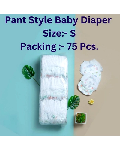 Baby Diaper All Round Protection Pants (S) 75 count (up to 7 kg)-Diaper-S-75