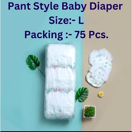 Baby Diaper All Round Protection Pants (L) 75 count (9 - 14 kg)-1