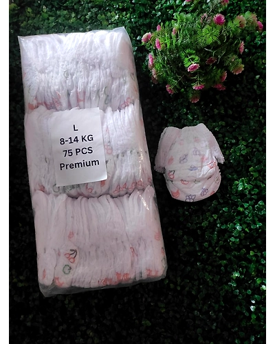 Baby Diaper All Round Protection Pants (L) 75 count (9 - 14 kg)-Diaper-L-75