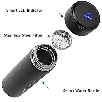 Smart Vacuum Insulated Water Bottle with LED Temperature Display-1