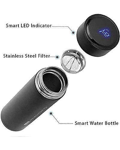 Smart Vacuum Insulated Water Bottle with LED Temperature Display-1
