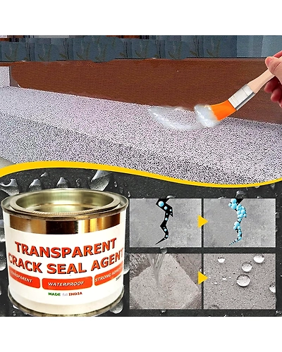 Denzcart Transparent Crack Seal Agent | Waterproof Adhesive Seal Crack For Surface, Cement, Steel, Marble, Wood, Metal |Adhesive Glue (200ML)-B0CBPNSKXX