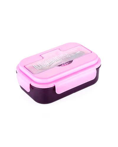 Denzcart Plastic Lunch Box for Kids &amp; Adults, 2/3 Compartments Sealed &amp; Leak-Proof Lunch Box, Keep Foods Separated Food Storage Container, Food-Safe Materials(3 Compartments, Blue, Pack of 1)-B0C6XM2M5Z