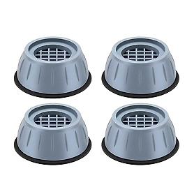 Anti Vibration Pads with Suction Cup Feet for Washing Machine Levelling Feet Anti Walk Pads with Shock Absorber (4 Piece)
