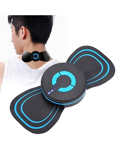 Denzcart Massager Butterfly Design Body Electronic Mini Cervical Massager, EMS Microcurrent Lymphatic Drainage Massage Pad, 8 Modes 19 Gears Adjustable Massager, Portable Neck and Back Relaxation-B0CBKFM6GP