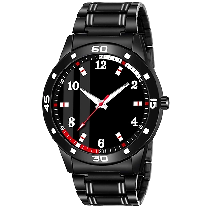 Denzcart Premium Black Dial Watch Fog Dial Design-B09XF4QM5Z