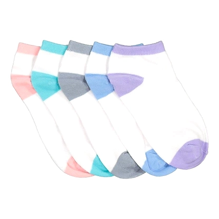 Denzcart Girls 5 Pack Low Cut Socks - 5 pair-B0BML75JFL