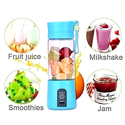 Denzcart Portable Mini Travel Friendly USB Electric Juicer - 6 Blades (Protein Shaker)-1