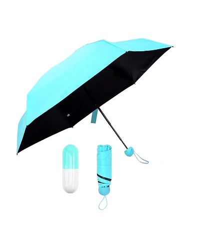 Generic Regular Wants Mini Cute Light and Small Capsule Umbrella with Cute Capsule Case (Sky Blue)-B09B66J3VF