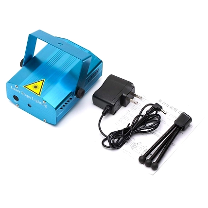 Denzcart Sound Activated Mini Laser Projector Light Blue Laser Lights 220-240v-B09XTY2Y9D