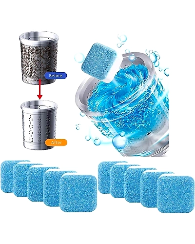Washing Machine Stain Tank Cleaner Deep Cleaning Detergent Tablet (10 pcs)-B09MFSCC4T