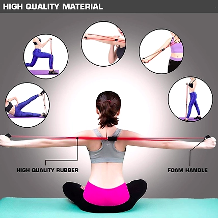 Denzcart Tube Sports Yoga - Fitness Resistance Bands Latex Training Elastic Sports Bands Pull Rope Tube-1