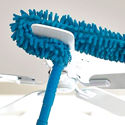 STARDOM MART Fan Mop Foldable Multipurpose Microfiber Ceiling Fan Duster/Flexible Brush for Car/Home Interior Clean Telescopic Pole Handle Flexible Bendable Washable Duster (Multicolor) Wet Duster-B08MXSY8WK