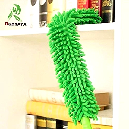 STARDOM MART Fan Mop Foldable Multipurpose Microfiber Ceiling Fan Duster/Flexible Brush for Car/Home Interior Clean Telescopic Pole Handle Flexible Bendable Washable Duster (Multicolor) Wet Duster-1