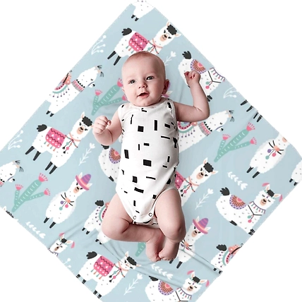Cartoon Llama Alpaca Baby Swaddle Blankets for Boys Girls,Newborn Receiving Blankets Soft Fuzzy Fleece Throw Blanket Nursery Swaddling Blanket for Infant Crib,Stroller,Travel 35.4X 35.4 Inch-B09K7BCDRC