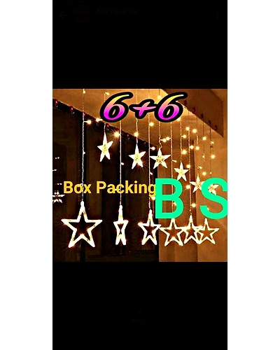 Denz cart Yellow Star Rice Lights (Pack of 1)-B0BDR3Z1MD