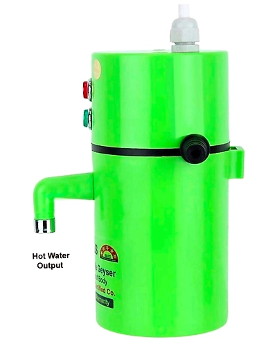 Denzcart 1L instant portable water heater geyser for use home , office , restaurant , labs, clinics , saloon , beauty parlor (Without MCB, Blue)-1