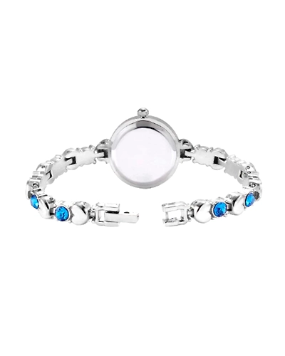 DC Stylist Ladies Watch with Diamonds- Silver with Blue Diamonds-1