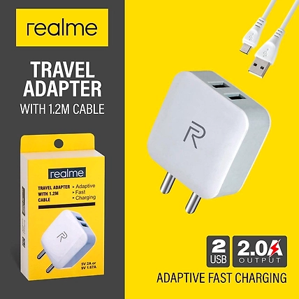 Denzcart Ultra Fast 5V/2A Vooc Wall Charger for Mobile-2.0-B0B8N9B763