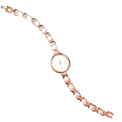 DC Stylist Ladies Watch with Diamonds- Rose Gold with White Diamonds-B09XV7BKRP