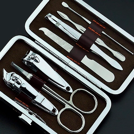 Manicure Set Nail Clippers Kit Nail Tools Professional Stainless Steel Nail Cutter, Pack Of 1-1