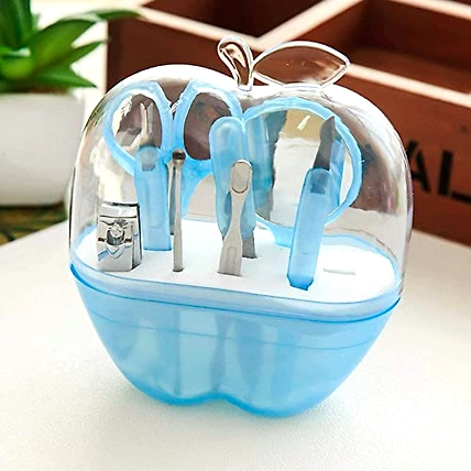 Manicure Set Compact Size Stainless Steel Pedicure Salon Nail Clippers Cleaner Care Tool Sets With Carry Case-Apple-manicure-kit